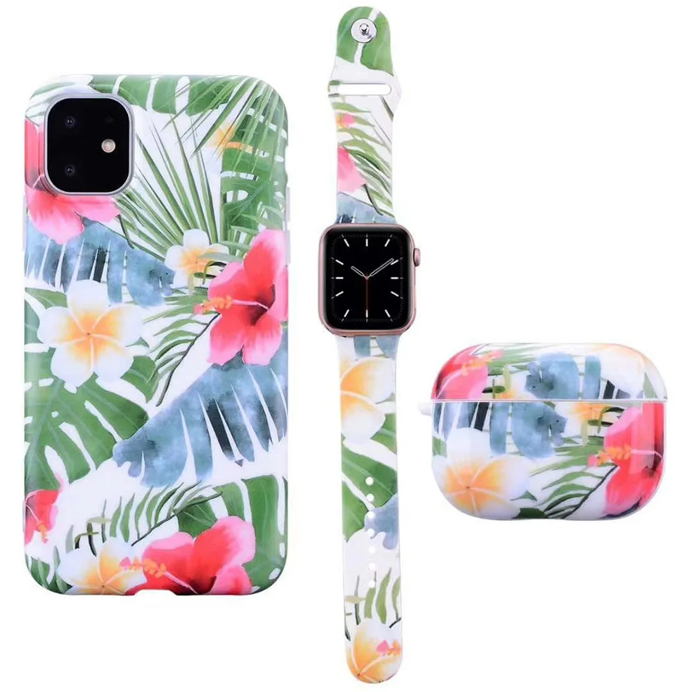 Phone Case And Matching Airpod Case With Iwatch Series Carcasa Con