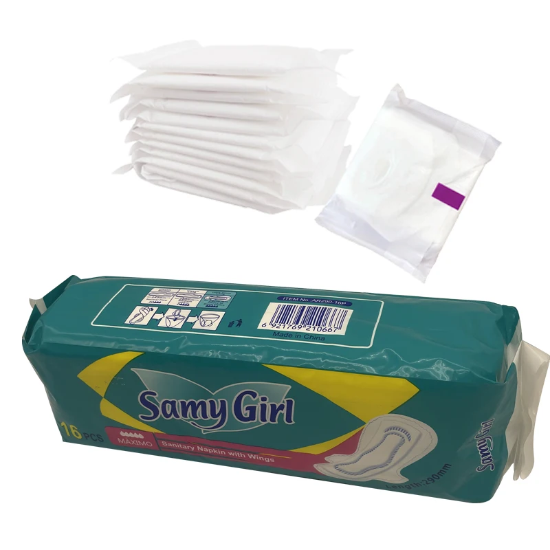 High Quality Absorbent Woman 290mm Day Night Sanitary Napkin Loop