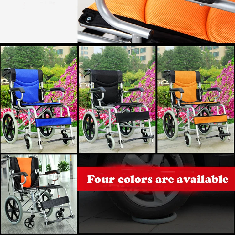 Aluminum Frame Manual Wheelchair with Drop Back Handle