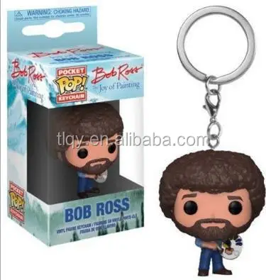 Funko Pop Keychain The Joy Of Painting Bob Ross Vinyl Action Figure Toy Gift Wholesale Buy Funko Pop The Joy Of Painting Bob Ross Funko Pop Keychain The Joy Of Painting Bob Ross