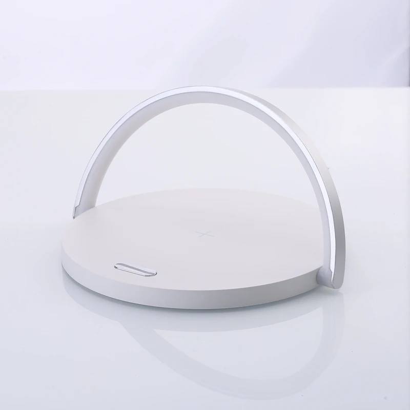 Qi Wireless Charging Pad Led Light 10w Fast Charging Wireless Charger Led Lamp Desk Lamp Buy