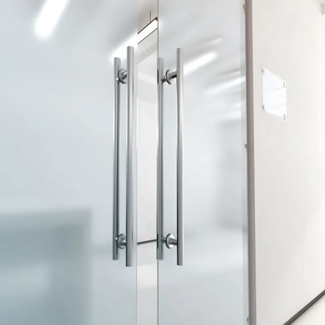 Elegant office sliding glass door hardware, interior glass doors