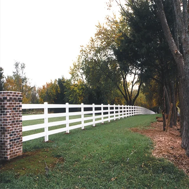 pvc十字巴克牧场围栏/高品质农场围栏