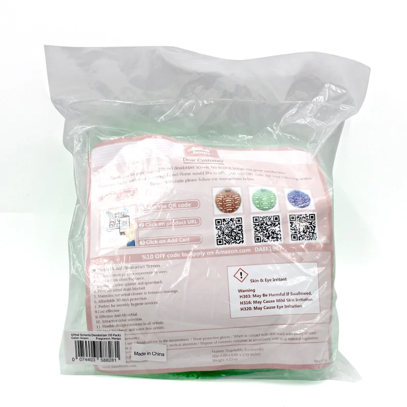 Wholesale Pack Toilet Urinal Deodorizer Screen Cake With Great Fragrance For Men Restroom Buy