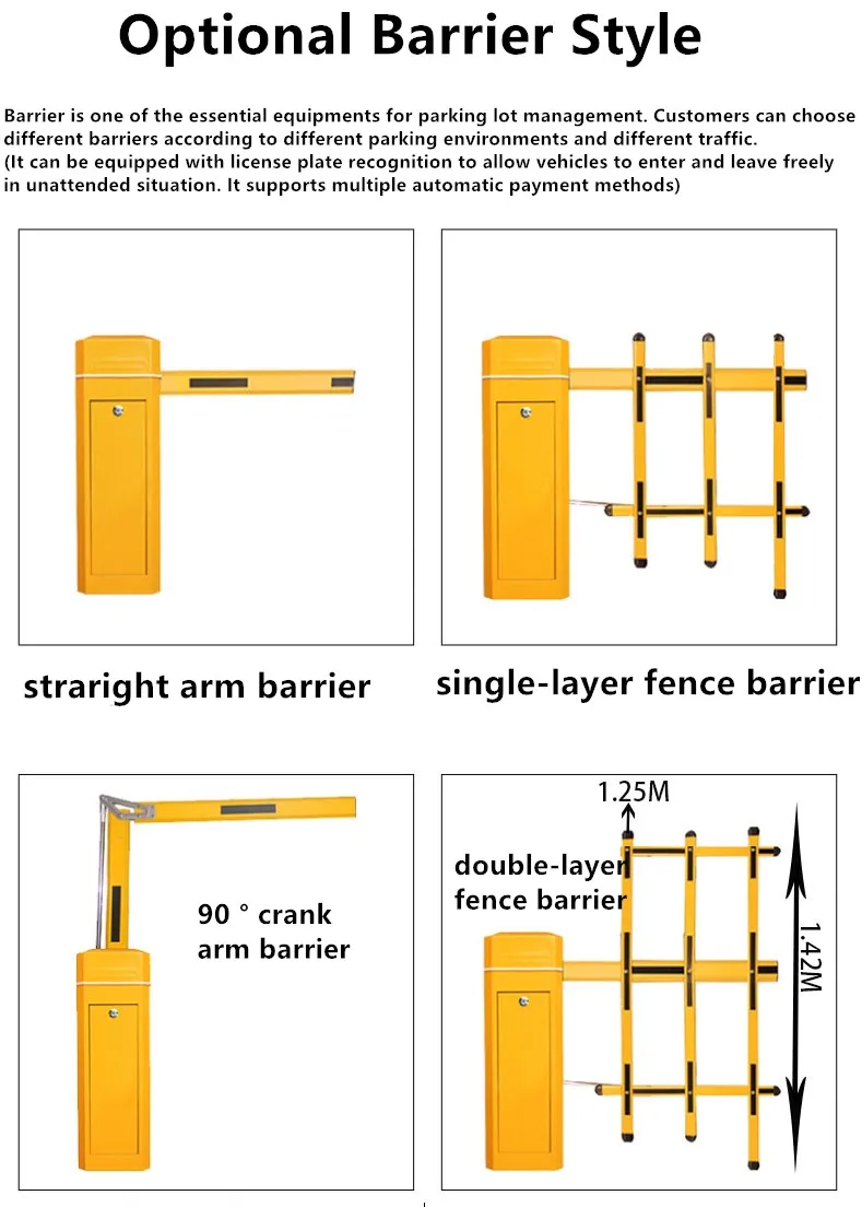 IP44 Traffic Barrier Arm - Manual Barrier Gate Security