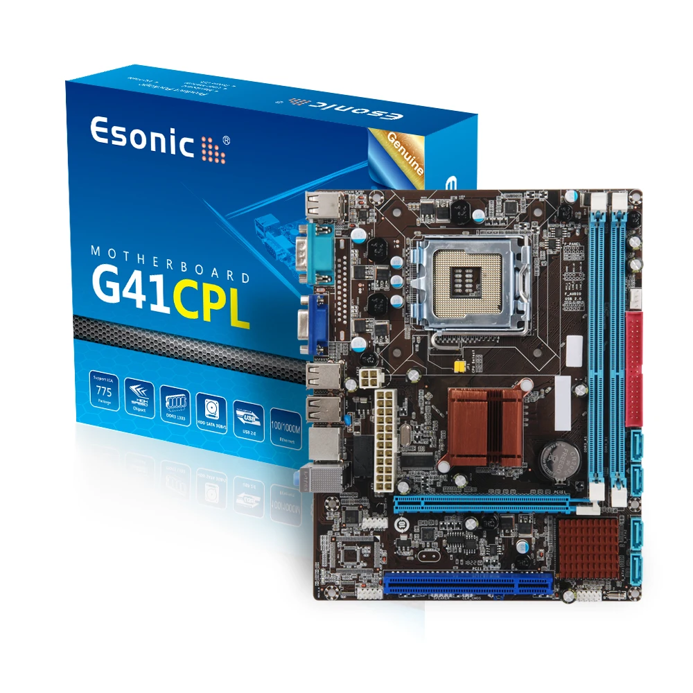 Esonic Boxed Intel G41 775 Motherboard,Ddr2 Or Ddr3,Designing House