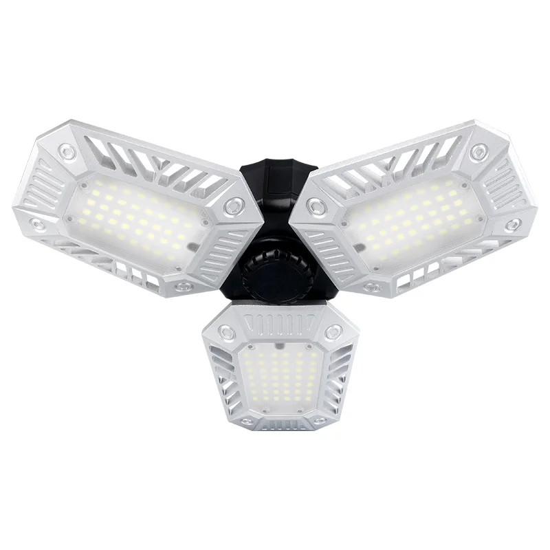 8000lm  Garage Ceiling Lighting Daylight with White Multi-Position Panels