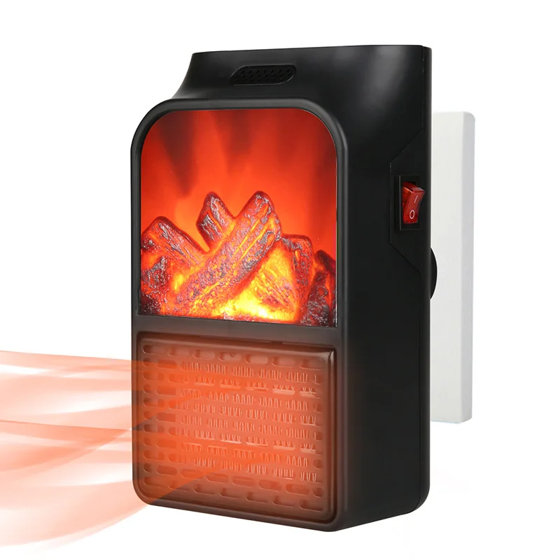 Factory Direct 1000W Portable Flame Wall Mounted Electric Wall Heater