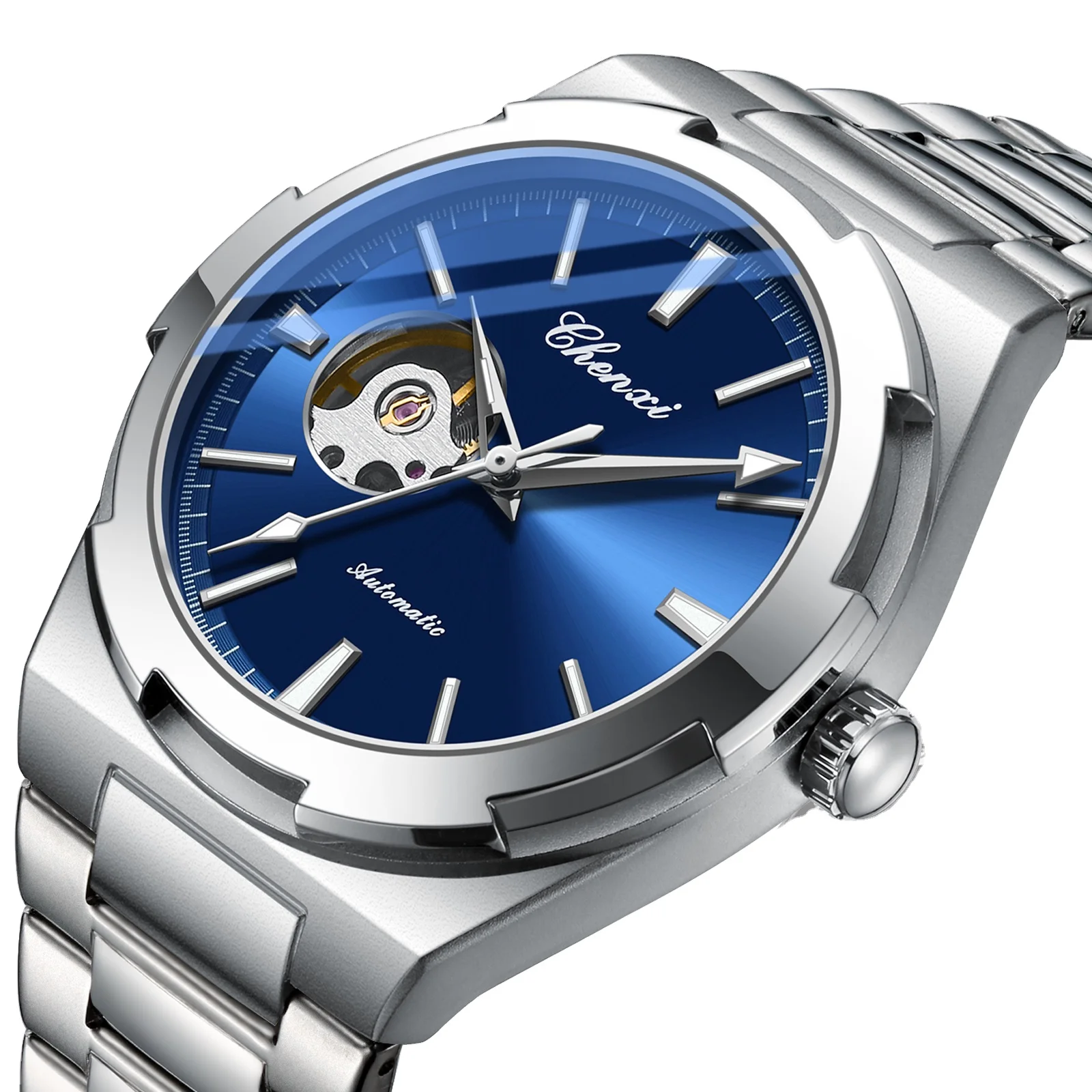 Chenxi 8856 Men's Automatic Mechanical Watch - Stylish Stainless