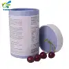 Hot Sale Design biodegradable Paper Printing paper powder round box eco friendly cosmetic containers kraft paper tube packaging