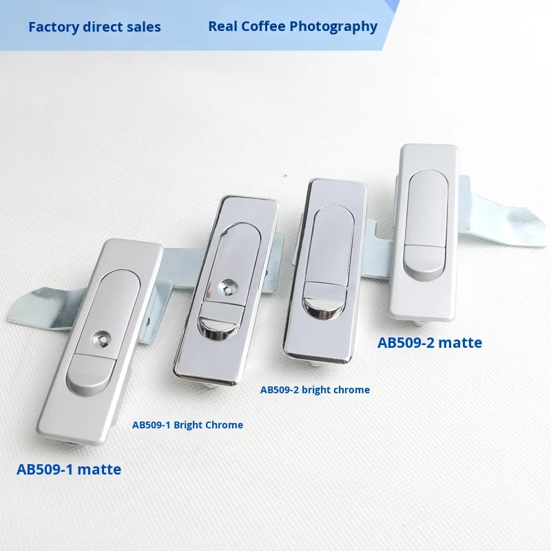 Industrial Cabinet Lock AB509-1-2 Flat Electrical Box Door Lock with Cutting Service MS510 factory