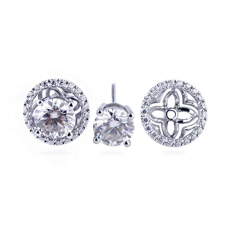

Moissanite Diamond Engagement earring,1 Pair