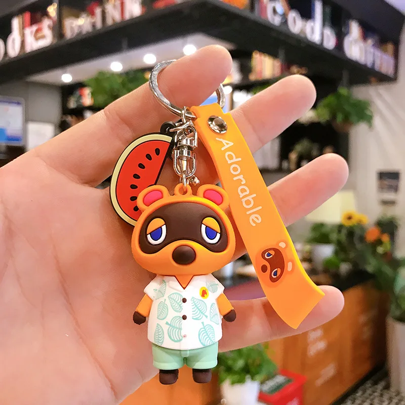 3.9''  Animal Crossing Poppy Plush Doll Keychain Toy Bag Pendant Decor Gift