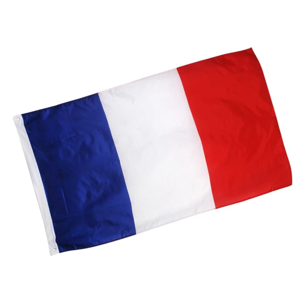 France French Tricolore Large Polyester Fabric Flag 3ft x 5ft