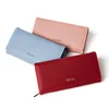 Custom Women PU Leather Multi Card Wallet Simple Style Clutch Long Purse Big Capacity
