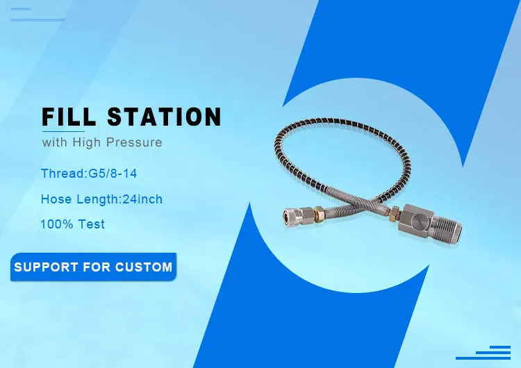 New Hpa Air Pcp Air Rifle Diving Din Connect Fill Station Filling