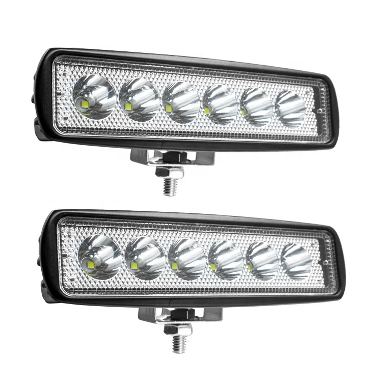 High-power new model 18w car lighting spotlight 3030 chip floodlight 12V LED work light suitable for truck off-road vehicles