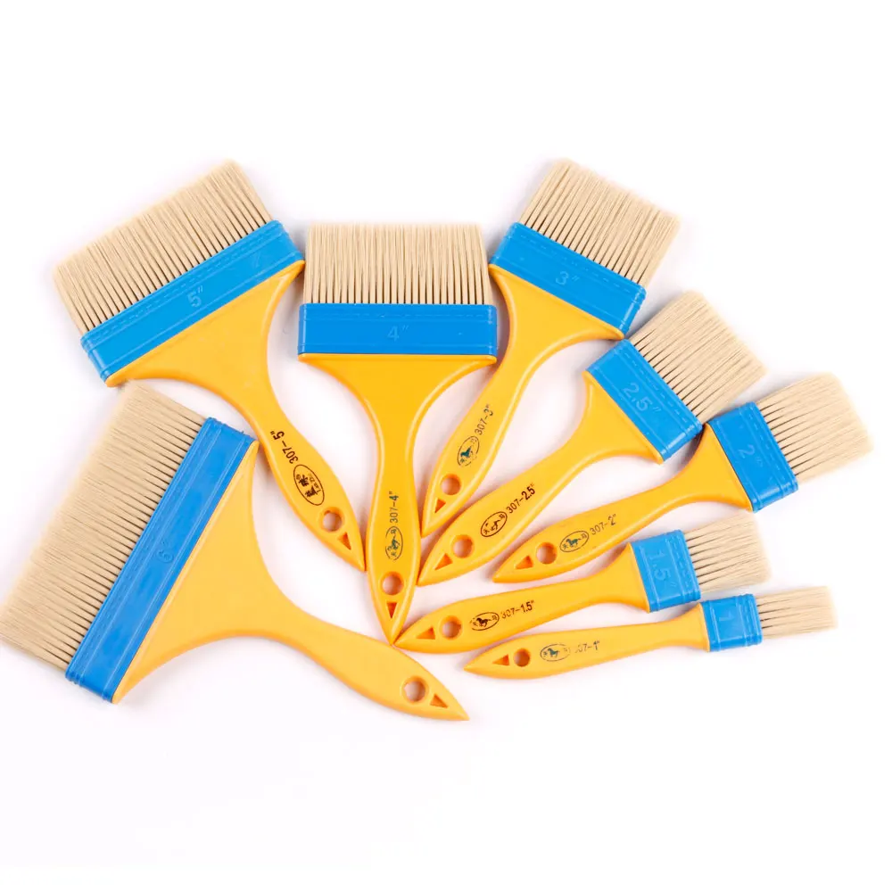 
Wuma 307 double color plastic handle paint brush for cleaning 