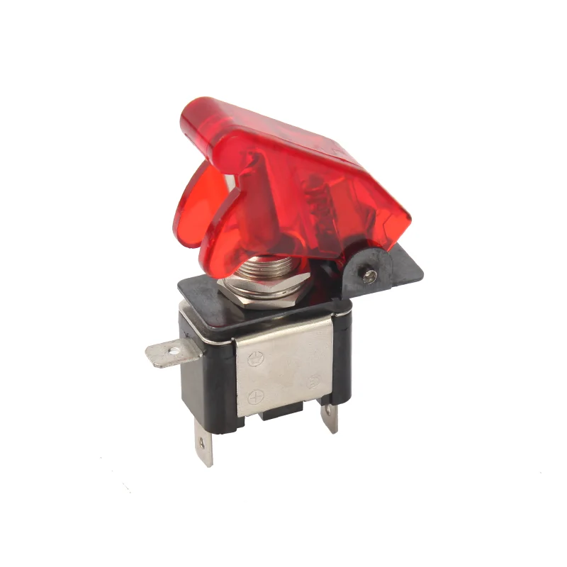 Waterproof 3 Pins Illuminated 12v On Off Switch Guard Led Toggle Switch