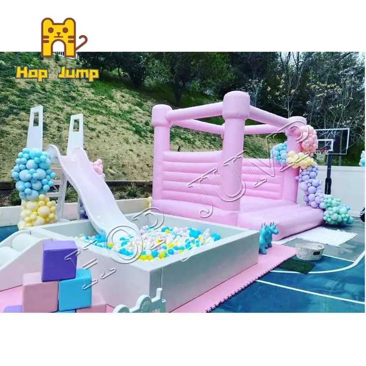 Party Rental 15 White Bounce House Ball Pit Inflatable White Bounce