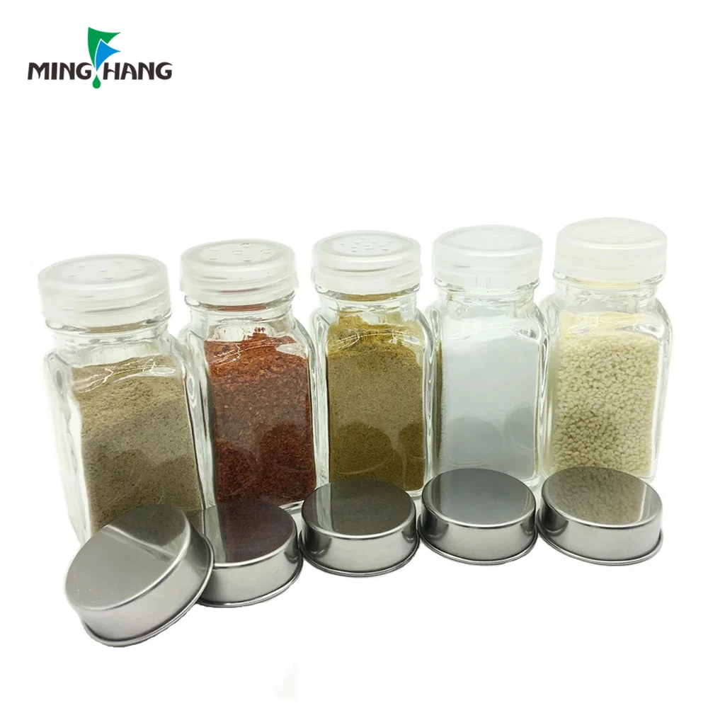 Low Price Food Grade Bulk Jar Seasoning Glass Exclusive Shape Spice