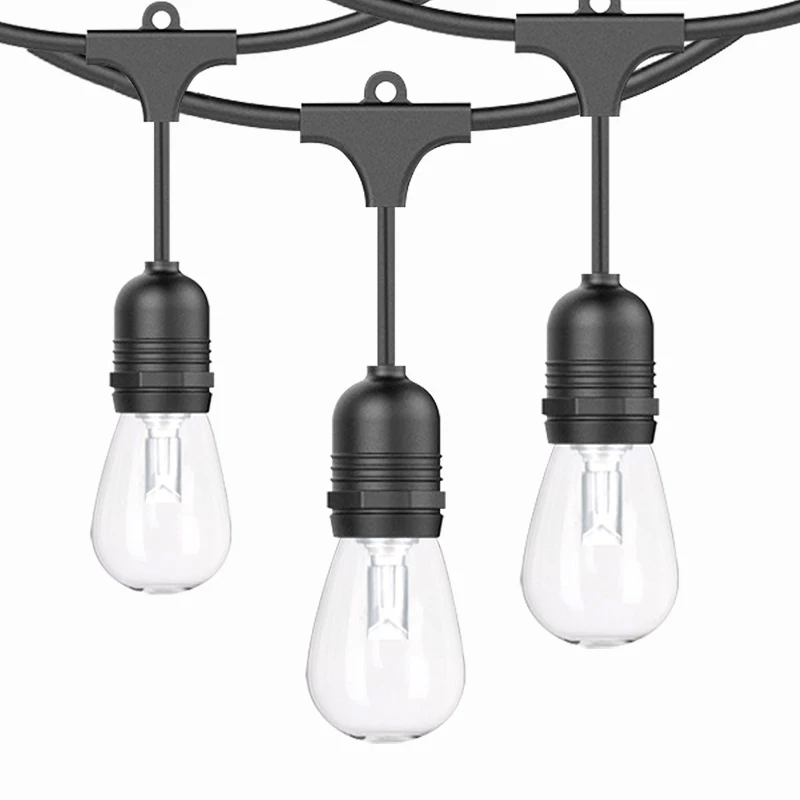 Best Selling Items 48ft 15m Garden String Light 165w Ip65 Patio Lights