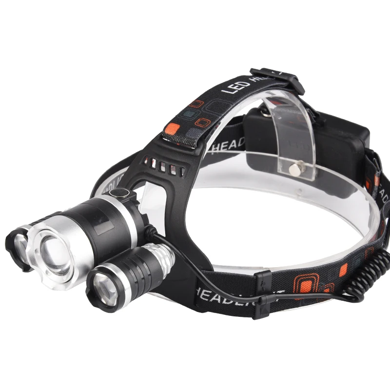 T6 LED Zoom Headlight Torch 800Lm USB Rechargeable 18650 Battery Headlamp