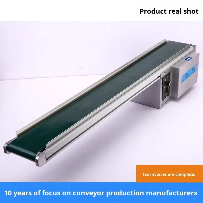 Small Tabletop Packaging Conveyor Machine Assembly Line Automatic Transport Belt Transmission Belt Baffle Cutting Processing factory