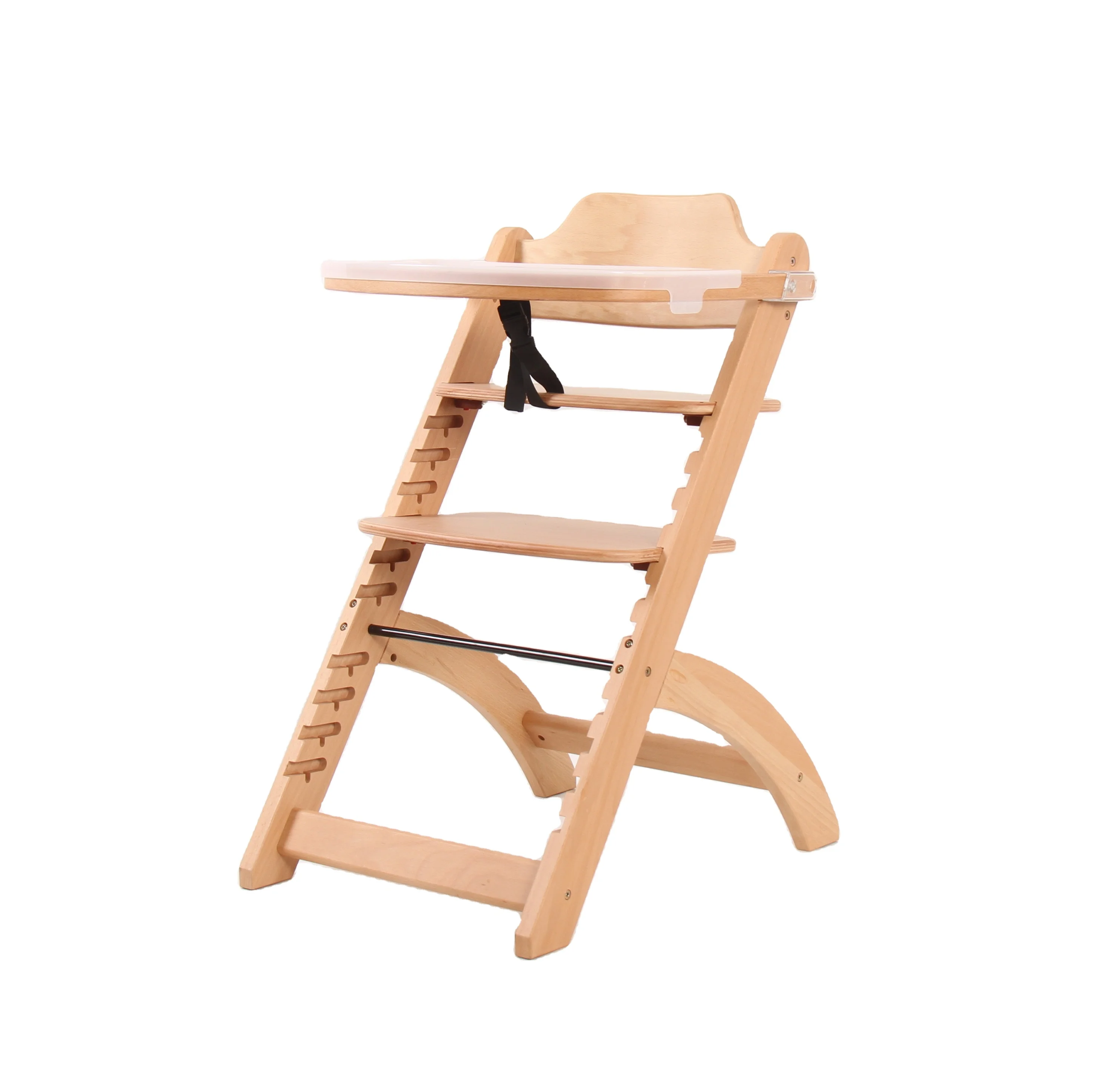 Premium Beech Adjustable Kids Dining Chair Foldable Baby Stool Restaurant Multifunction Drop