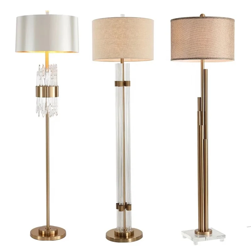 American style floor standing lamps simig new standing light fabric metal retro standing light hotel living room