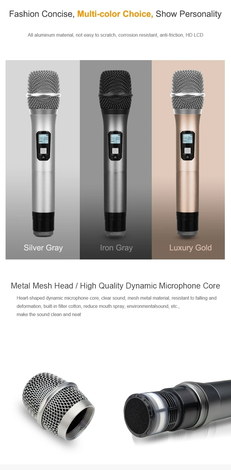 Battery Operated Uhf Dualchannel Wireless Teach Radio Microphone