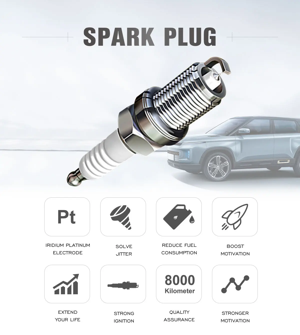 Spark Plug 12122158252 For Bmw E46 E90 E93 E92 E91 316i 318i 320i N42