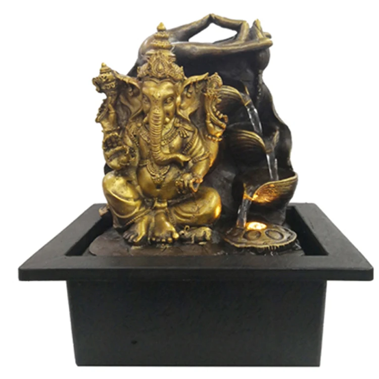 Customized Lord Ganesh Water Fountain,Indoor Tabletop Ganesh Water