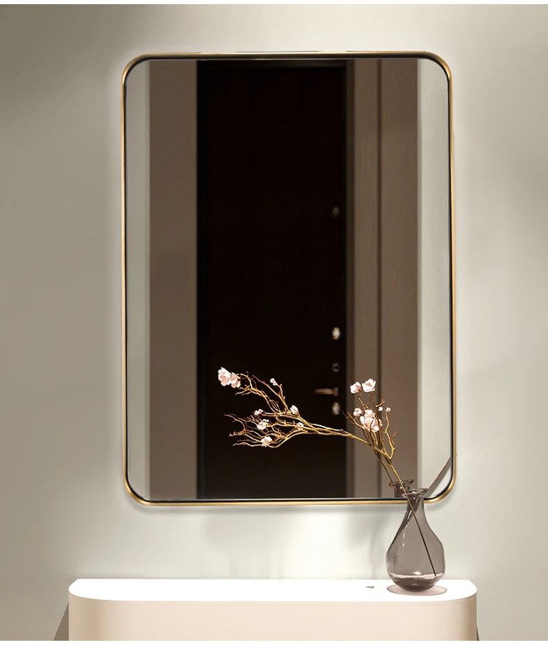 MOK 5 Stars Hotel Standard Wall mounted framed Decorative mirror for bathroom