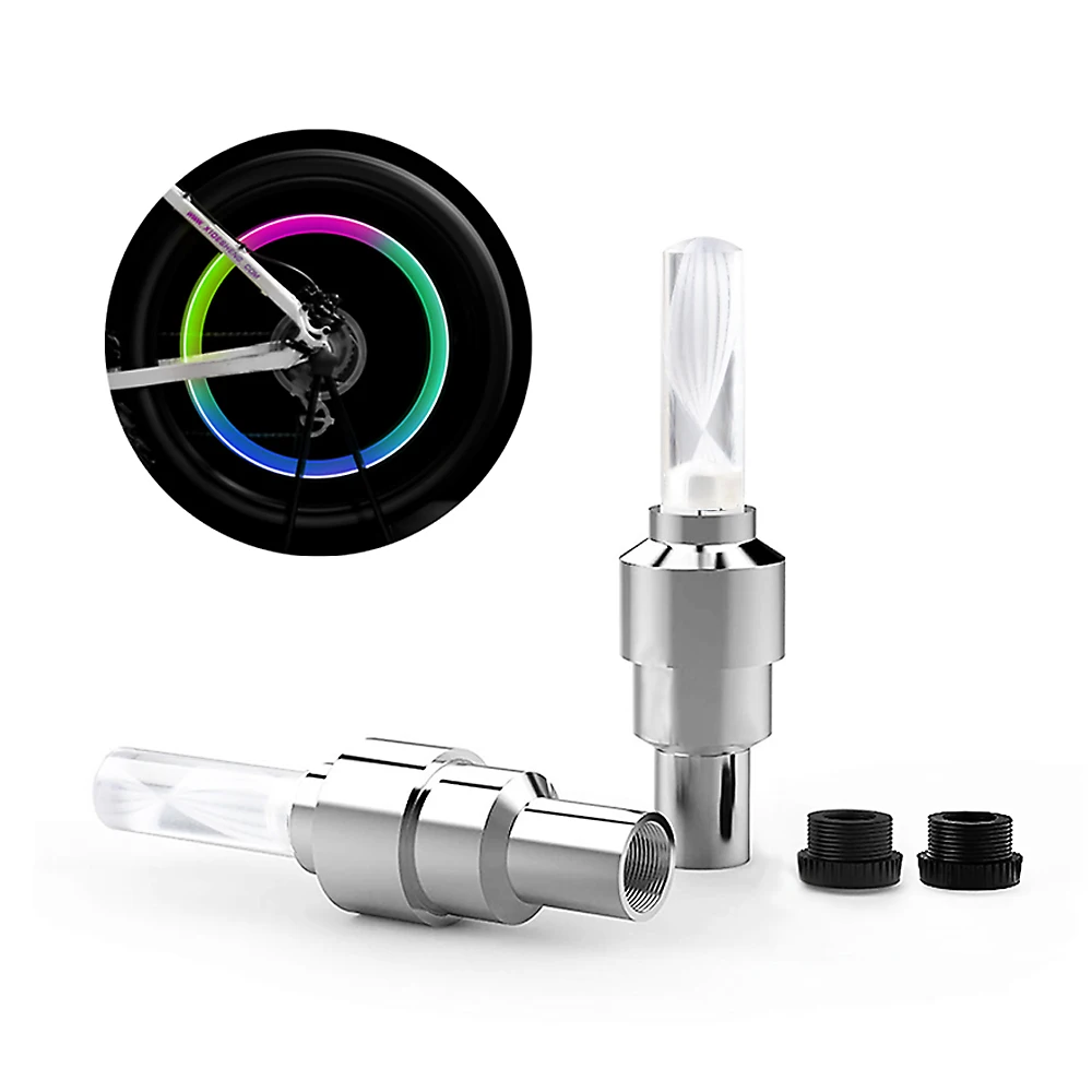 
Bicycle Valve Light Vibration Induction Hot Wheels Colorful Valve Light Mountain Bike Equipment Wheel Night Riding Flash 