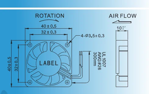 Lightweight Equipment Cooling Fans Dc Mini 5V Low Power Ball Bearing Fan For 3D Printer