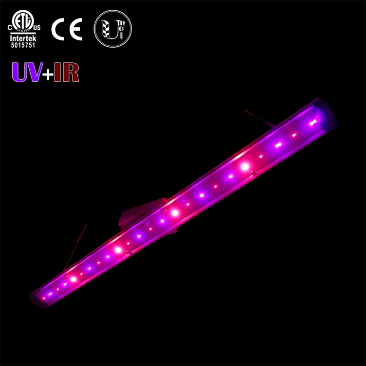 Single UV IR light bar grow lights 30 watt full spectrum led grow light with ir uv replace hps for indoor plants