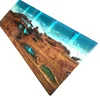 Wooden slab table top river table solid wood ocean unmatched element clear epoxy resin table