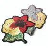 Free Sample Design Custom Logo Embroidery Appliques Sequins Flowers Patches for Garment Decoration