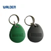 ABS writable 13.56mhz custom logo engraved RFID key fob programming