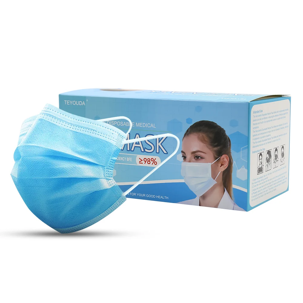 Bulk Oem Print Safemask Premier Elastic Earloop Face Masks Walmart 100pcs Medical Mask
