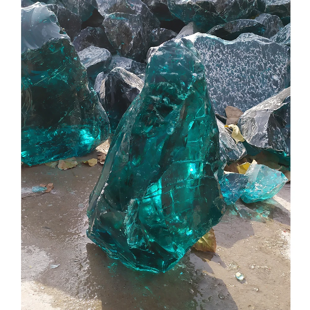 Blue Broken Glass Landscaping Rocks Wholesale Slag Decorative Glass Rocks View Wholesale Slag 7497