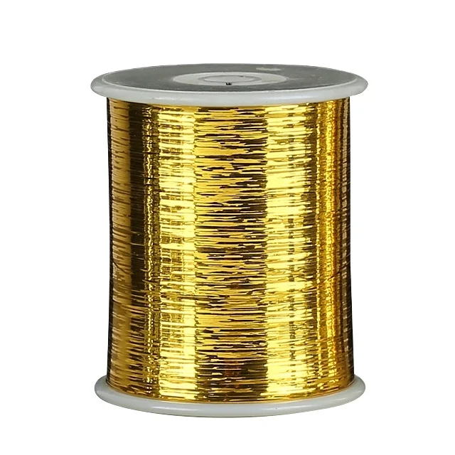 
M-type transparent metallic poly film yarn for knitting lurex yarn metallic thread 