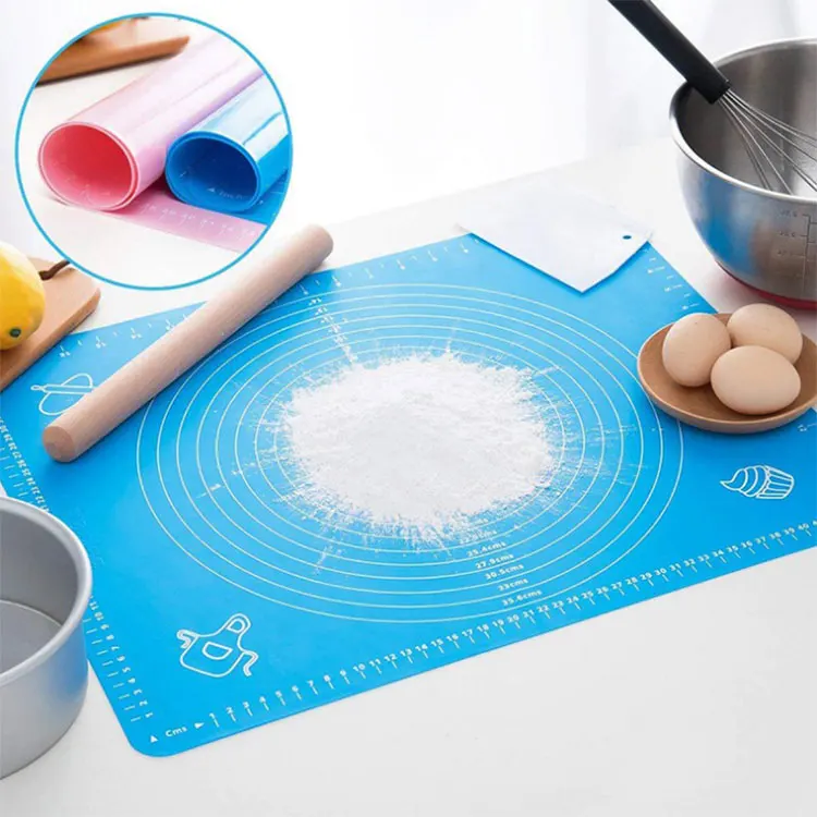 Silicone Baking Mat Rolling Kneading Mat Baking Mat With Scale Cooking
