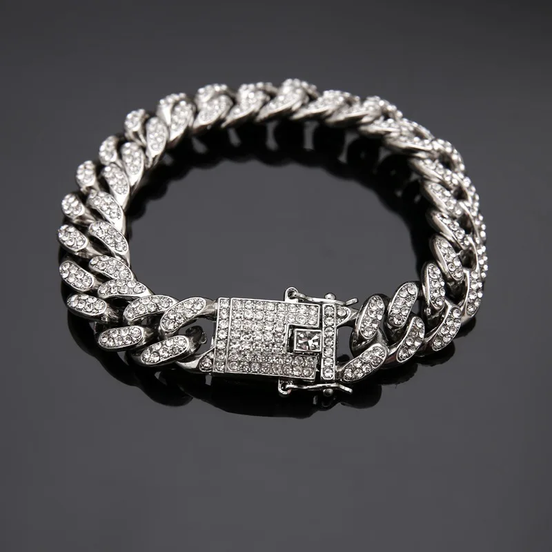 diamond chain bracelet mens