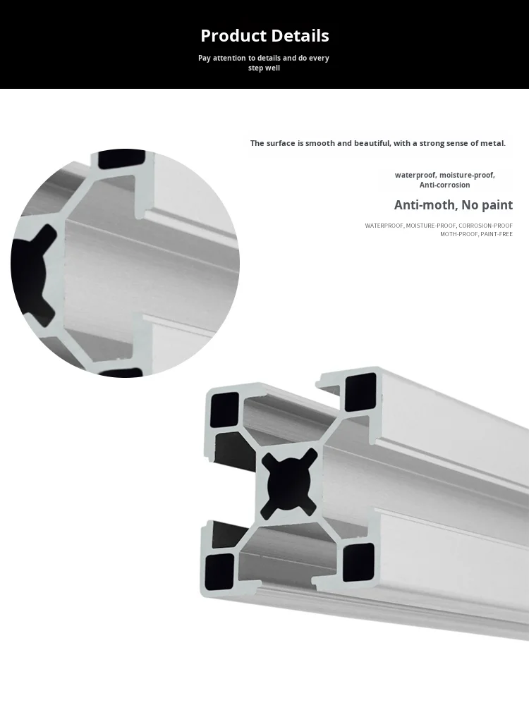 Industrial European Standard 3030 Aluminum Alloy Profile Square Tube Aluminum Equipment Frame 3030 Aluminum Alloy Profile for factory