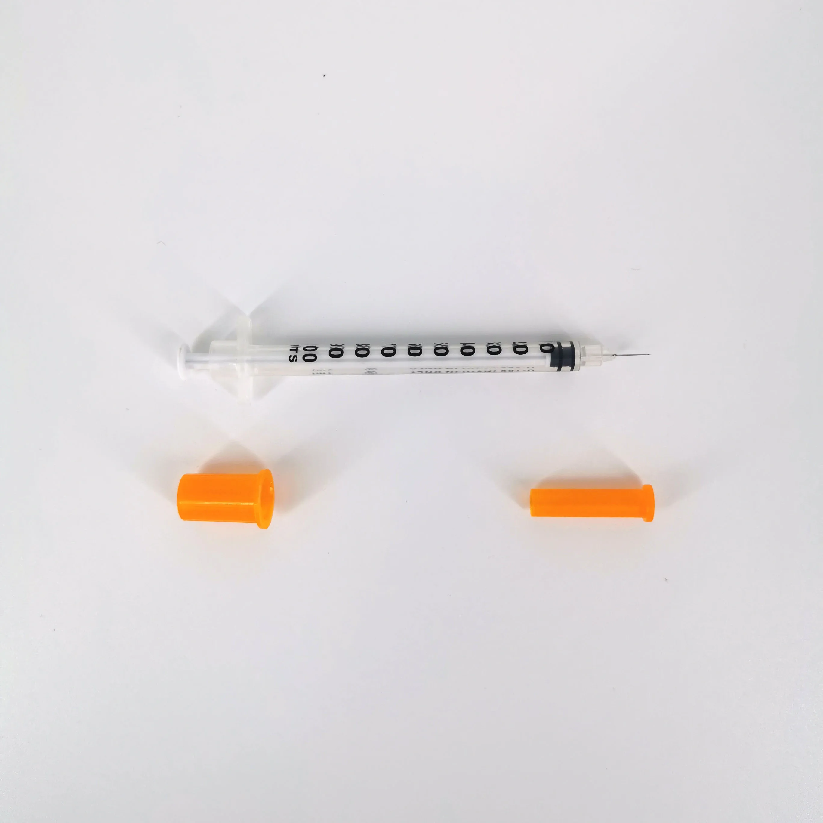 Orange Cover Hypodermic Needle Insulin Syringes Have Needles Buy