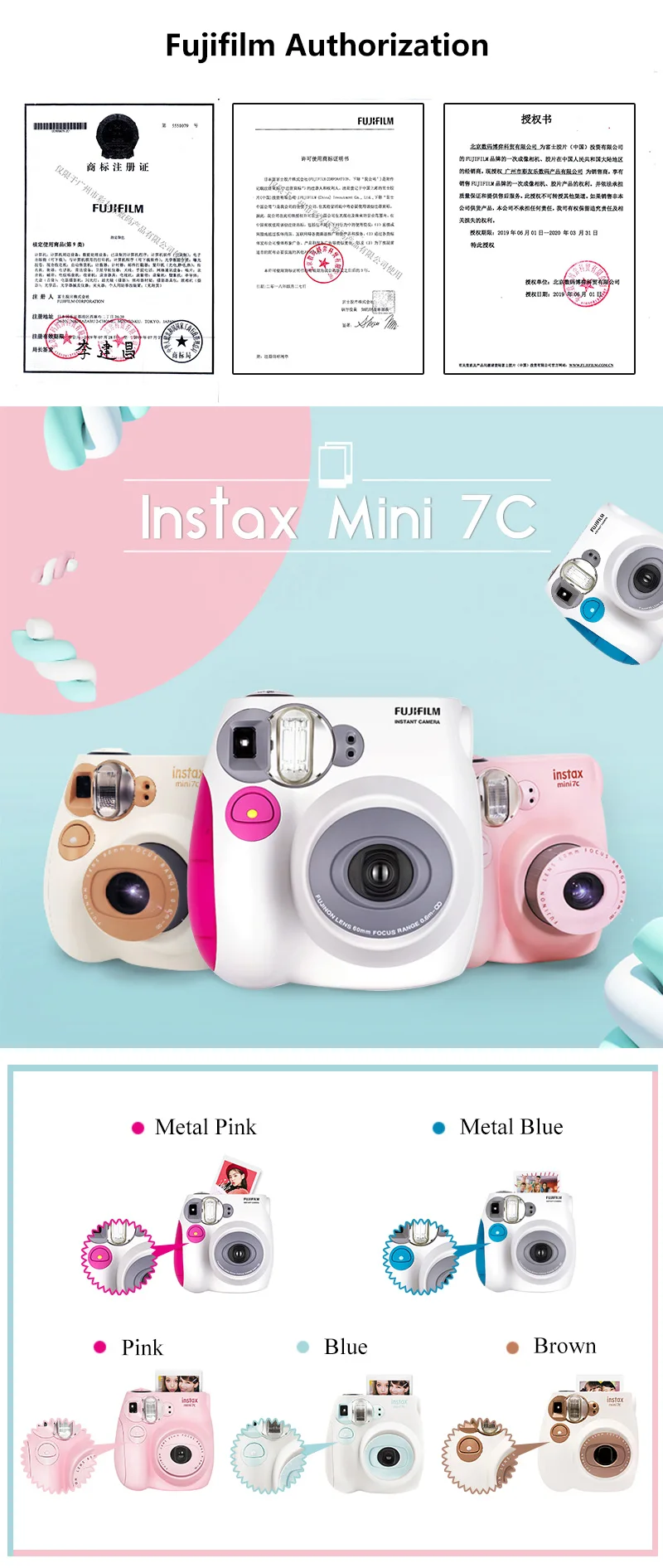 Durable Cute Design Fujifilm Mini 7s / 7c Instant Camera - Buy Instax Mini Instax Mini 7s Instant Camera,Instant Camera on Alibaba.com