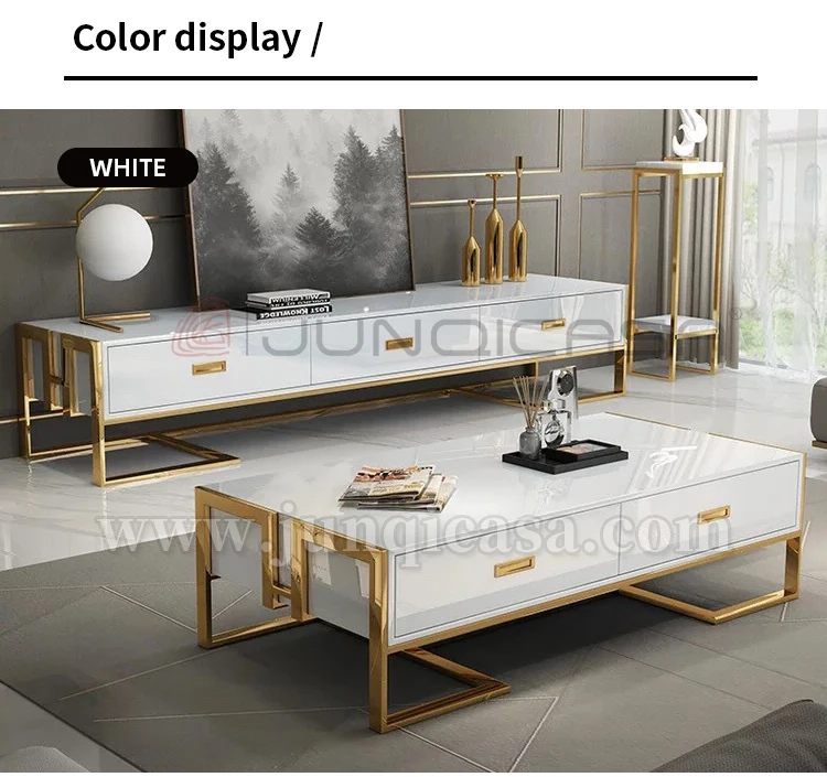 Modern High Gloss Golden Luxury Tv Stand Coffee Table Set Buy Modern Luxury Tv Stand,High