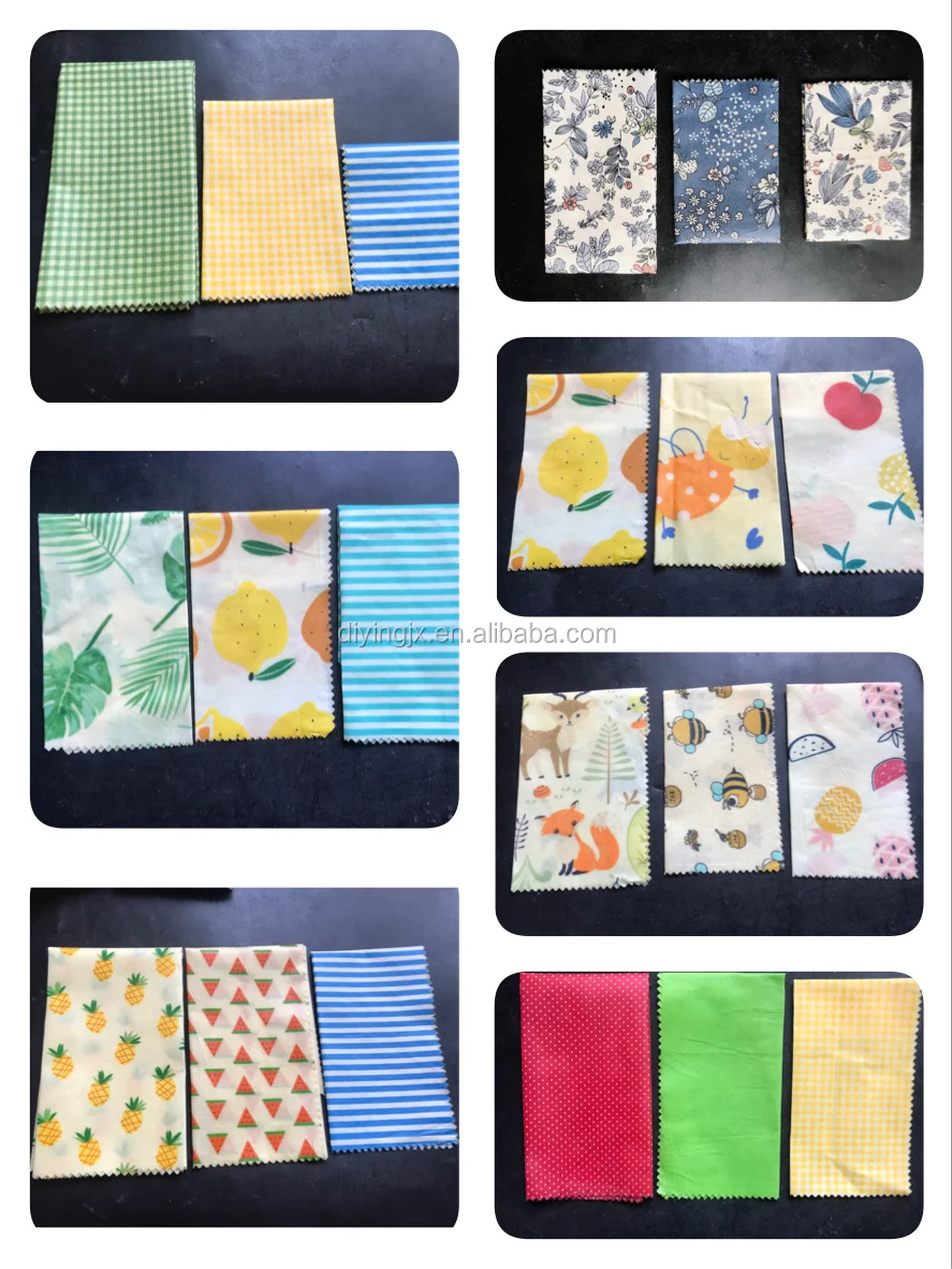 Beeswax Food wraps Patterns
